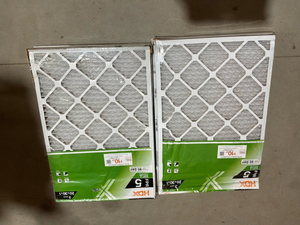 20 X 30X 1 HDX Filters