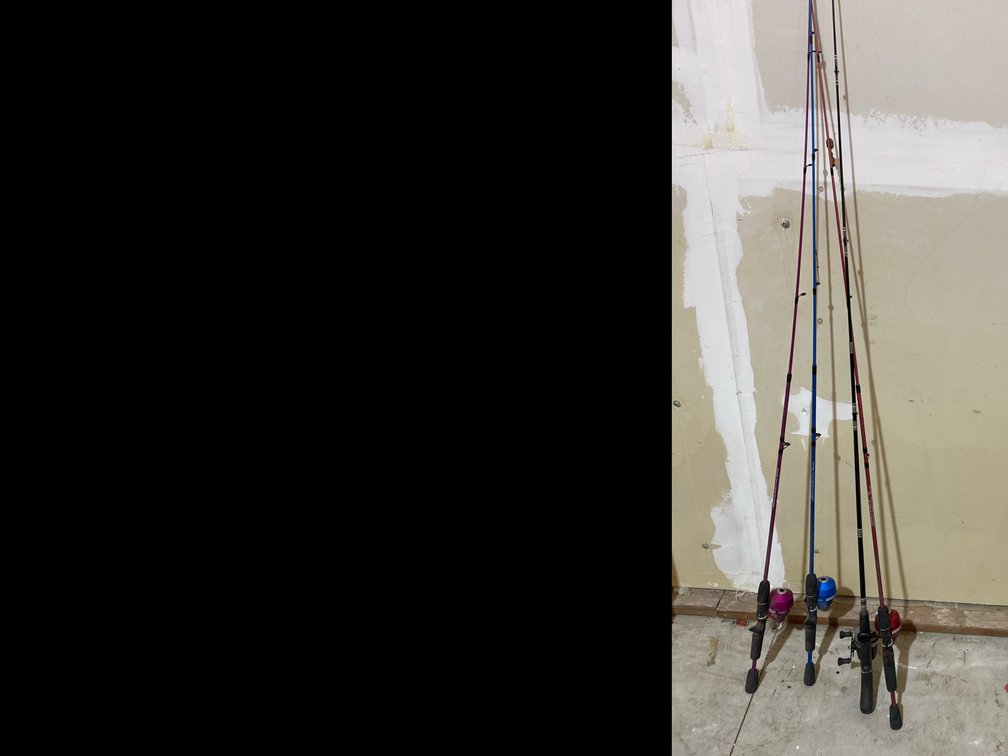 Fishing Poles with Reels Lot of 4