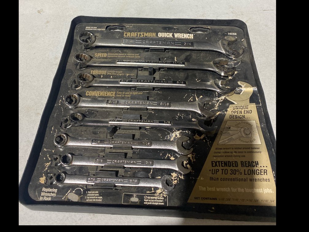 Craftsman Combination Wrench Set