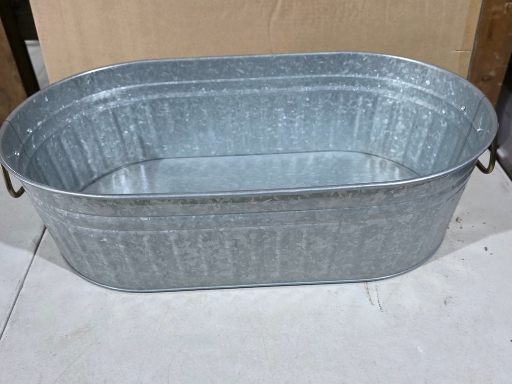 Better Homes and Garden Galvanized Oval Tub