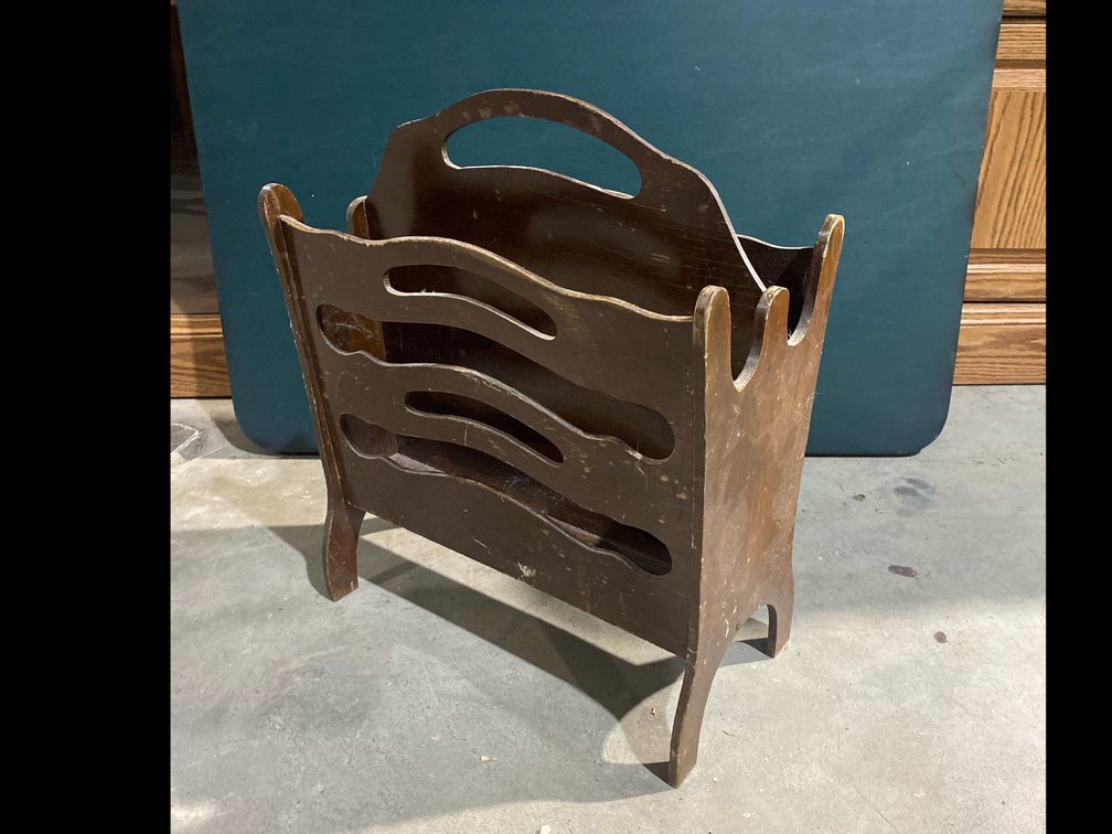 Wooden Magazine Rack