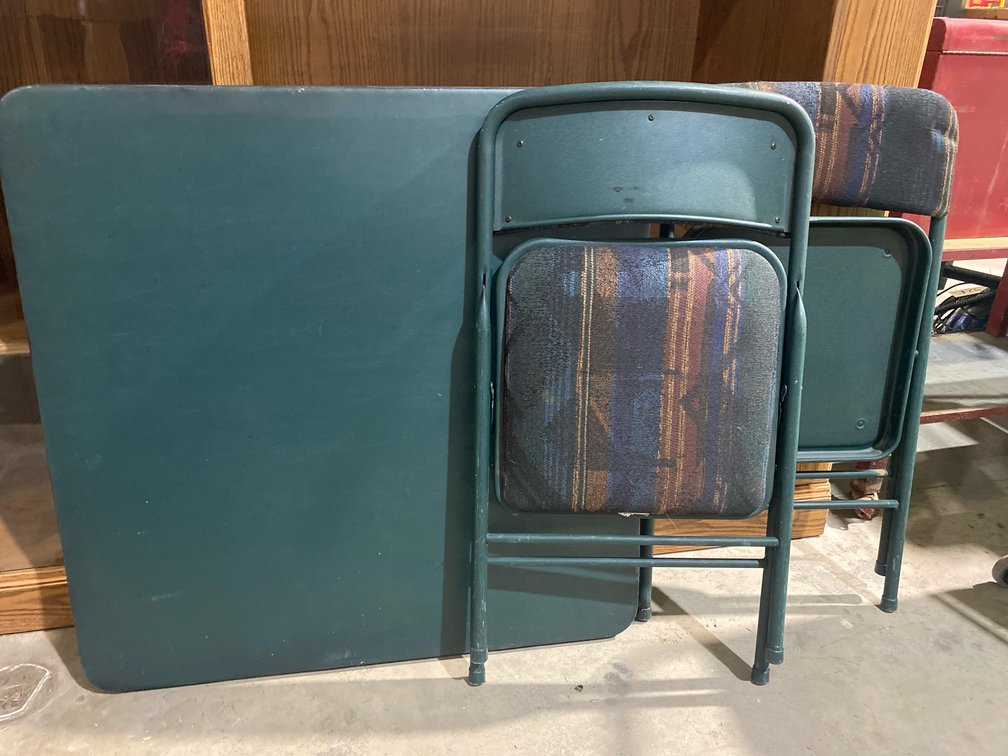 Card Table with 2 Folding Chairs