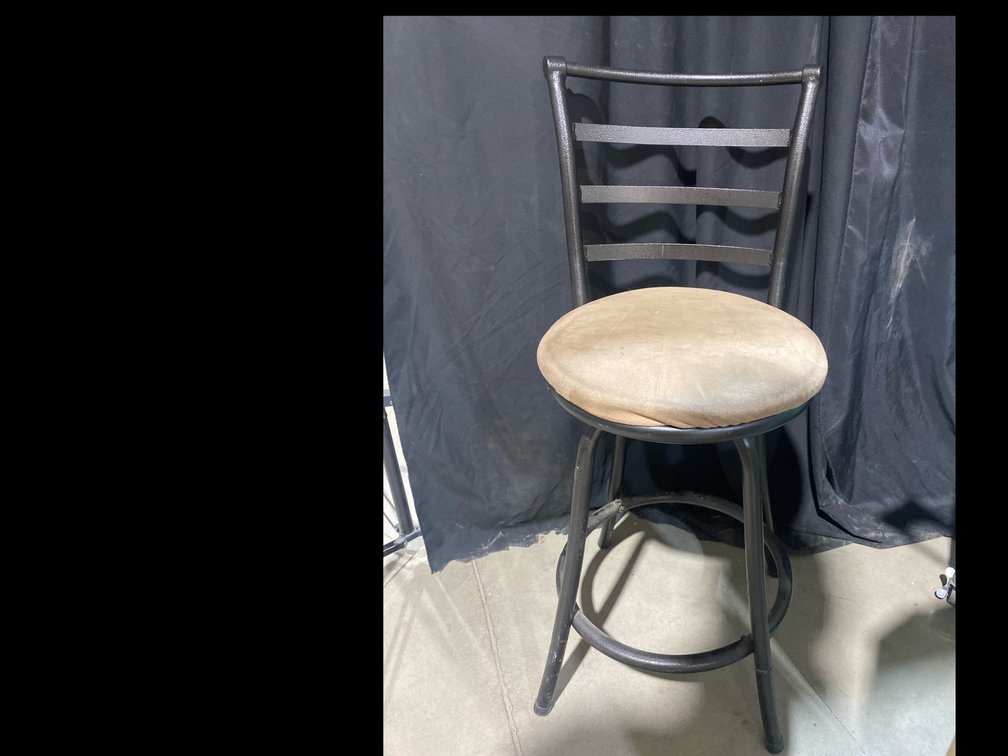 Padded Bar Stool with Backrest