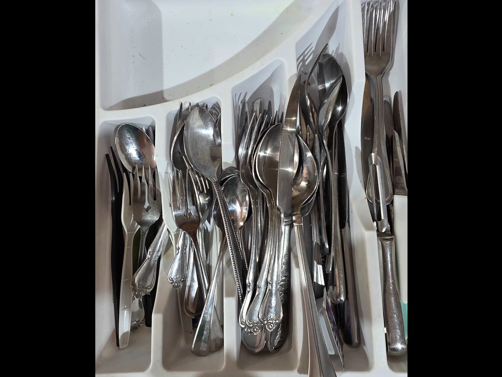 Flatware, Measuring Cup, Bowls, Tray