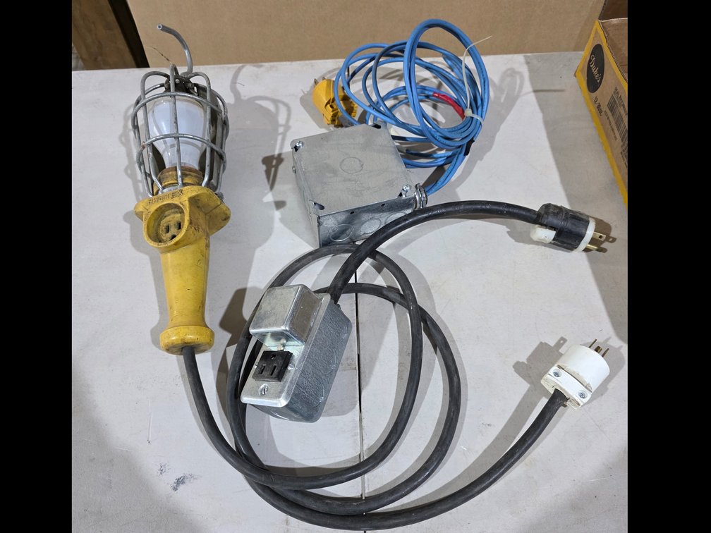 Metal Junction Box,Shop Light, Utility Box with Plug