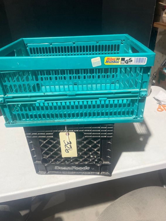 Milk Crate & Collapsable Create