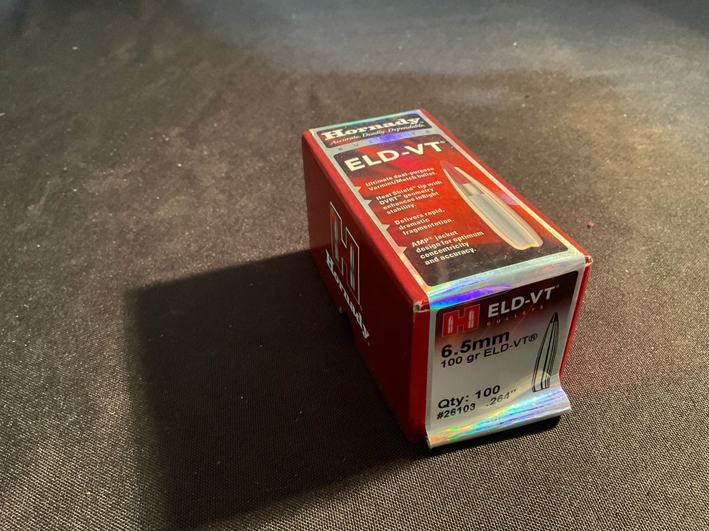 Hornady 6.5mm .264” 100gr ELD-VT Bullets (approx. 100)