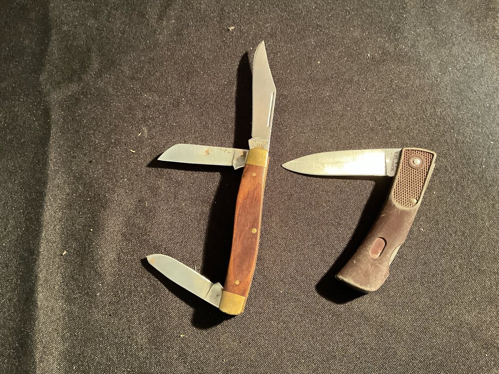 Craftsman 3 Blade Folding & Schrade Lock Blade Knives