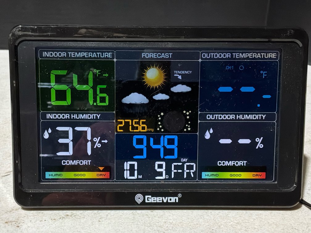 Geevan Wireless Indoor/ Outdoor Weather Station