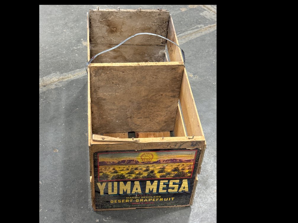 Yuma Mesa Grapefruit Wood Crate