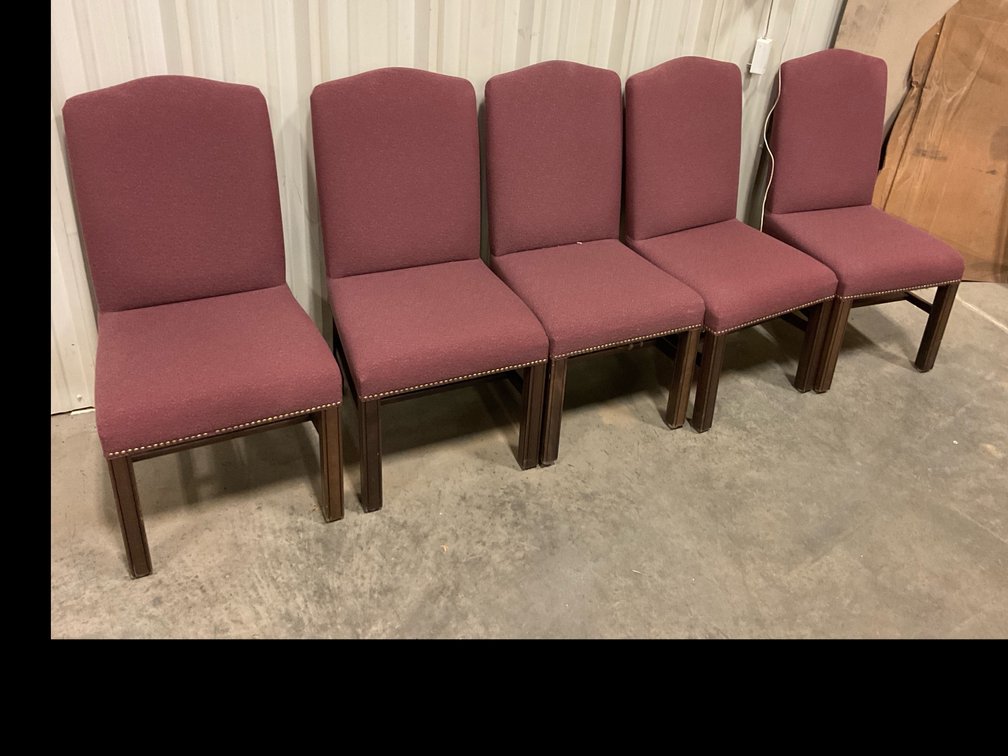 Padded Sitting Chairs Lot of 5