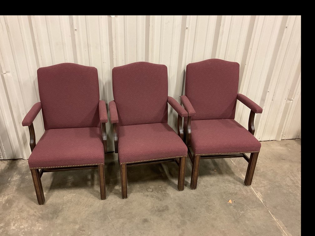 Padded Arm Chair Lot of 3