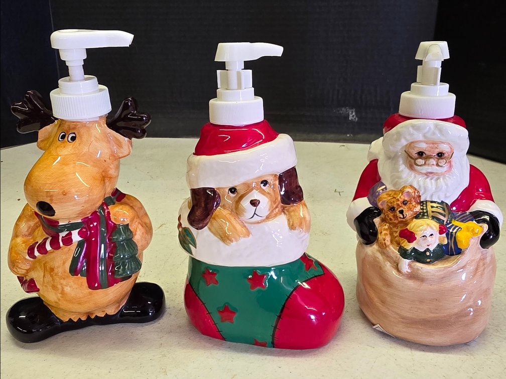CHRISTMAS Soap Dispensers