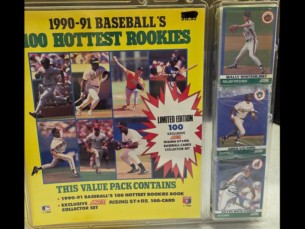 Score, 1990-91 100 Hottest Rookies Baseball Cards