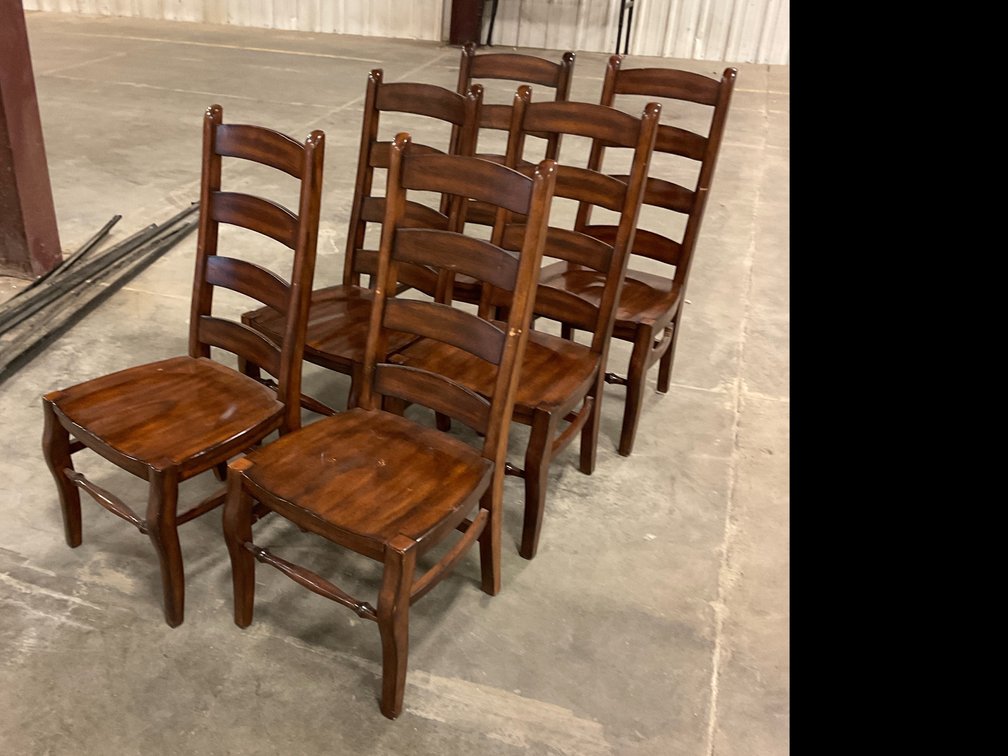 Wooden Dining Chairs Lot of 6