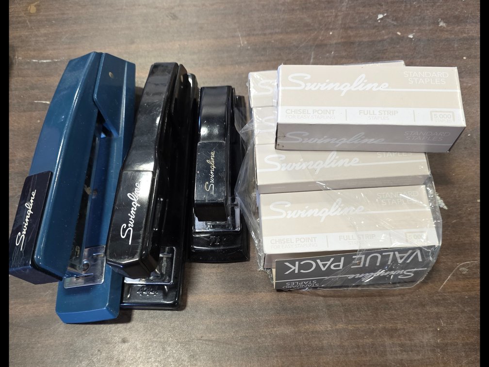 Swinging Staplers and Staples