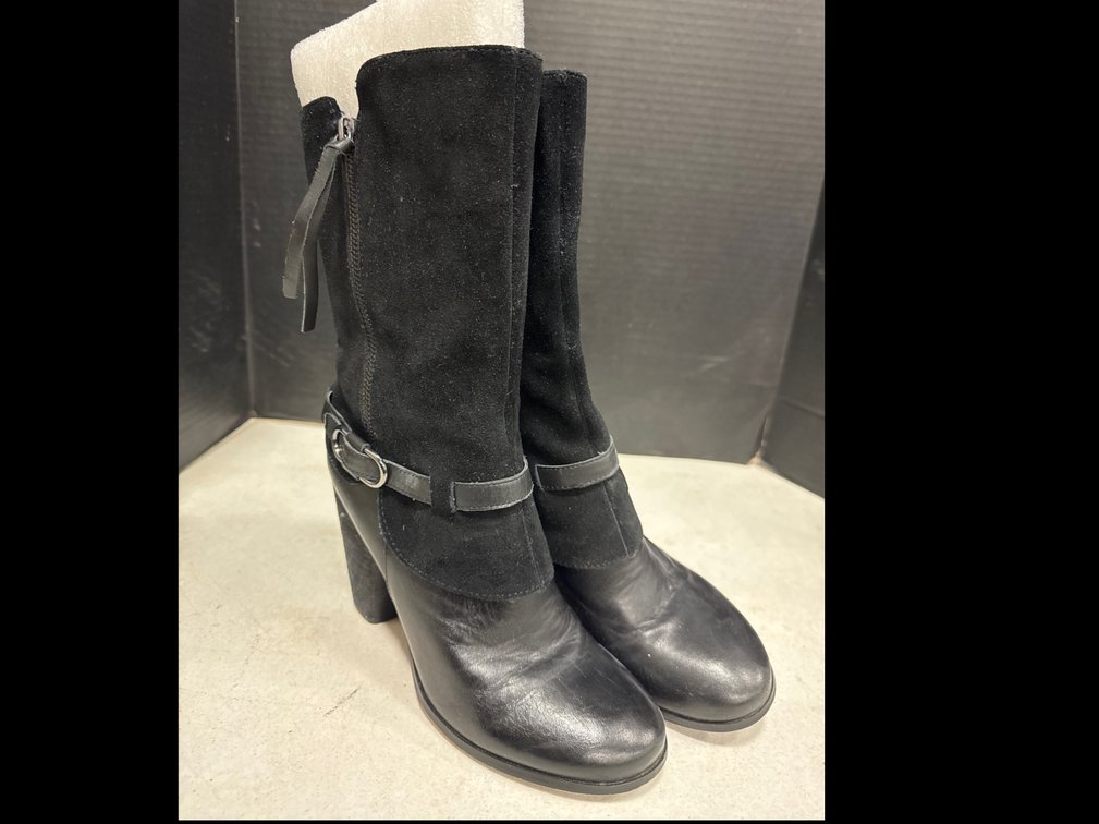 High Heeled Mid-Calf Boots