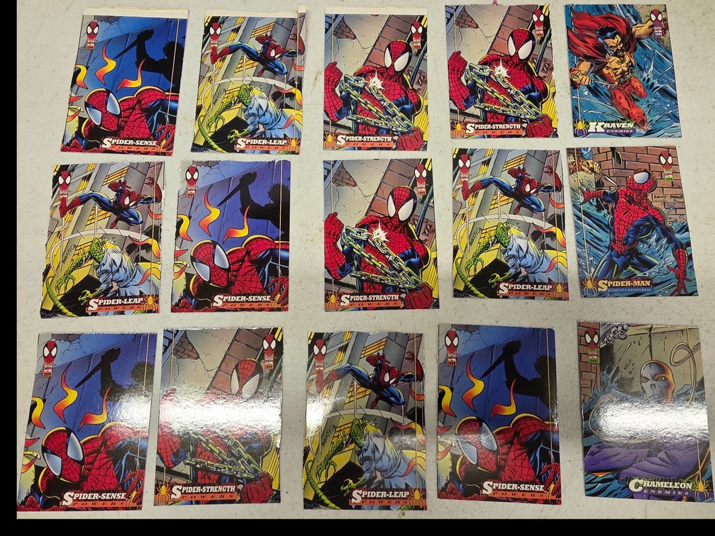 Spiderman Trading Cards