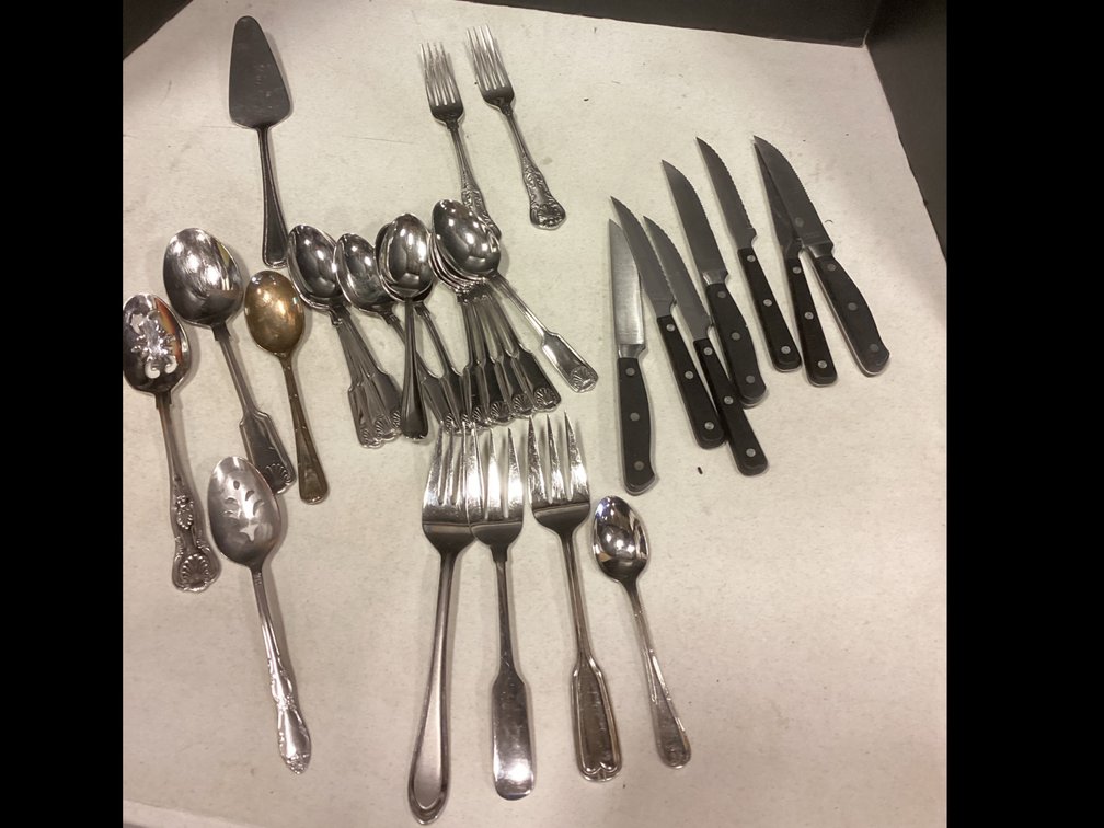 Assorted Flatware & Knives