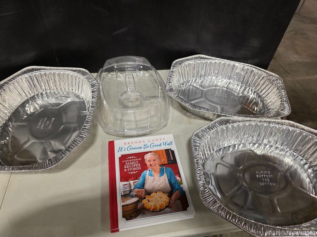 Brenda Grant's Its Gonna Be Good I'll Cookbook, Baking Tins, Platic Divided Tray