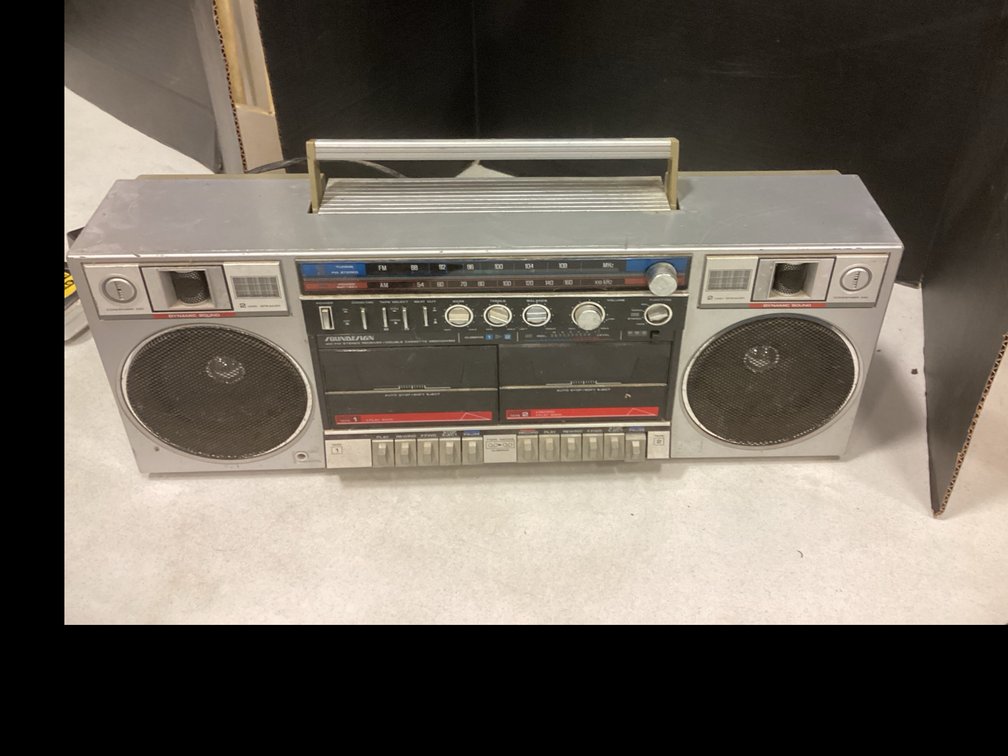 AM-FM Stereo Receiver/Double Cassette Player by Soundesign