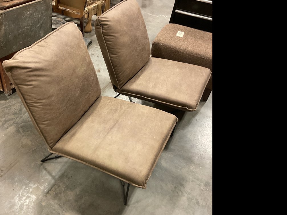 Pillow Armless Lounge Chair Lot of 2