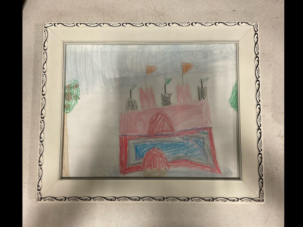 Picture Frame With Kids Drawing