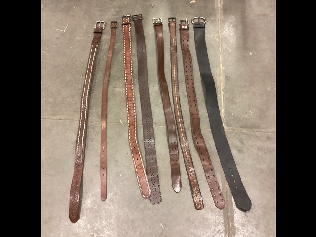 Assorted Leather Belts