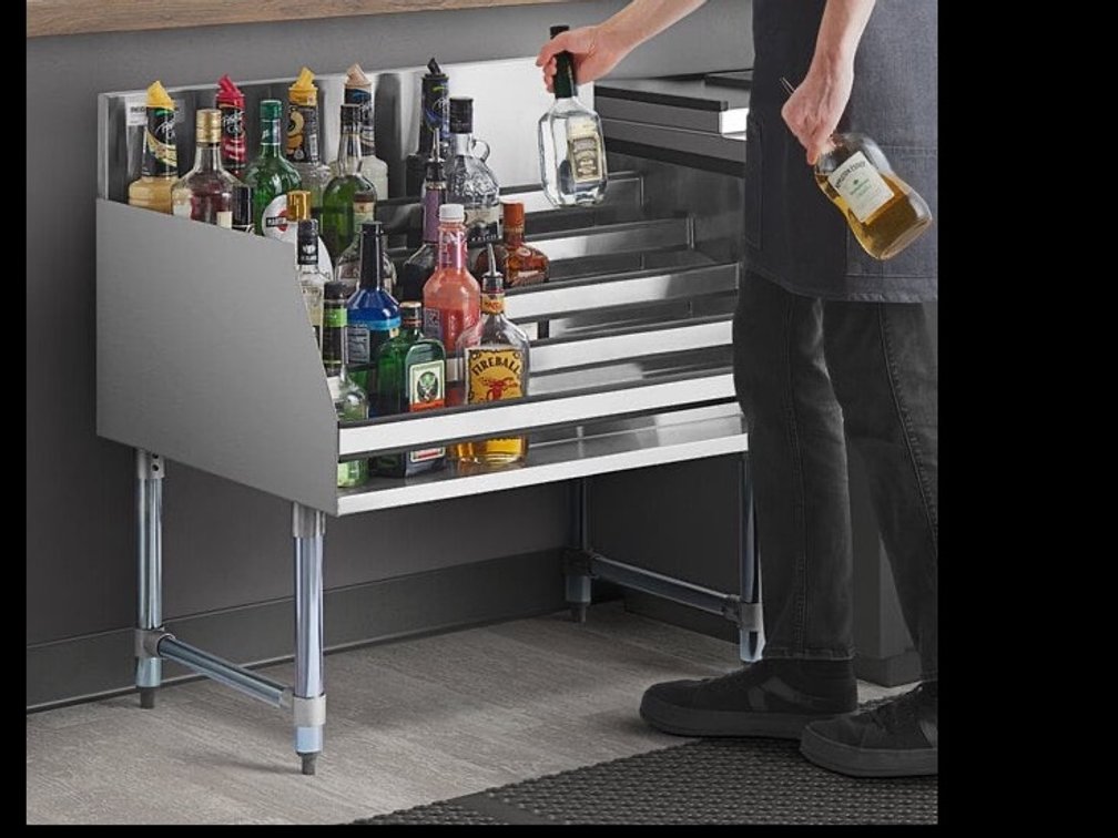 Regency Stainless Commercial Liquor Display Rack