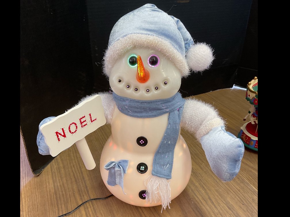 13” Fiber Optic Snowman