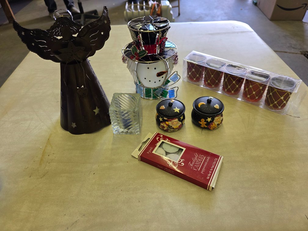 Christmas Candles and Holders