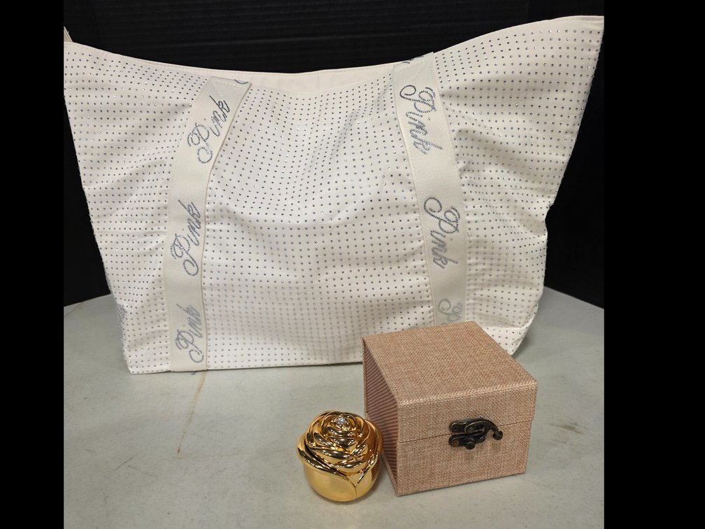 Pink Bag and Rose Gift Box