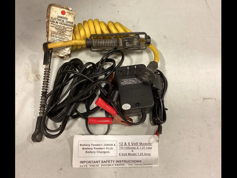 12 Volt Battery Charger with Extension Chord