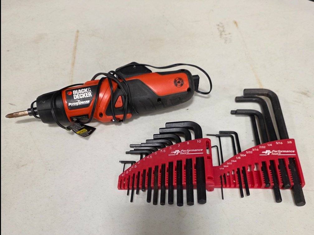 Black and Decker Pivot Driver Drill and Performance Tool Hex Tools