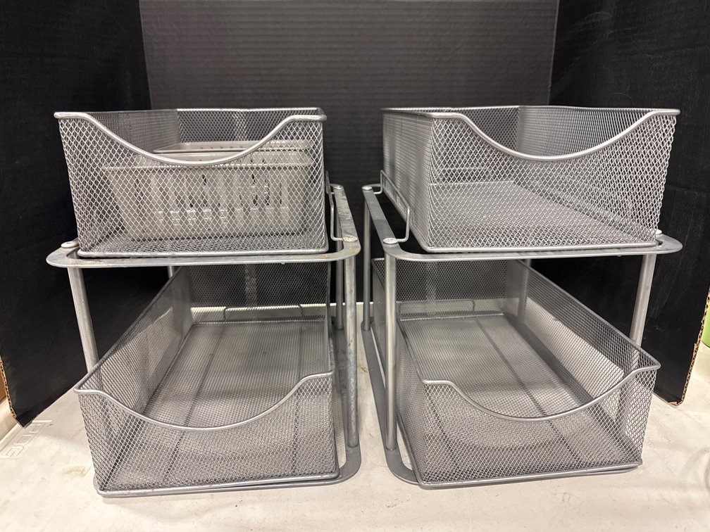 2-Tier Mesh Organizer Baskets