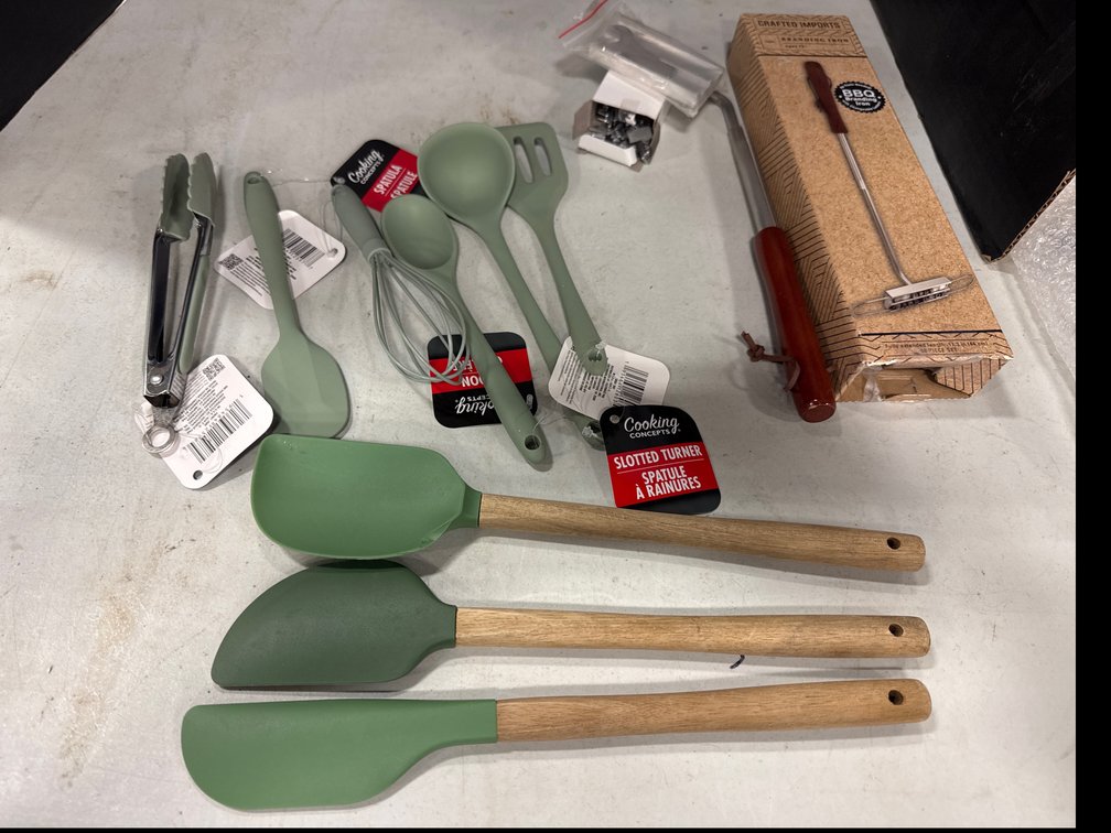 BBQ Branding Iron, and Silicon Kitchen Utencils