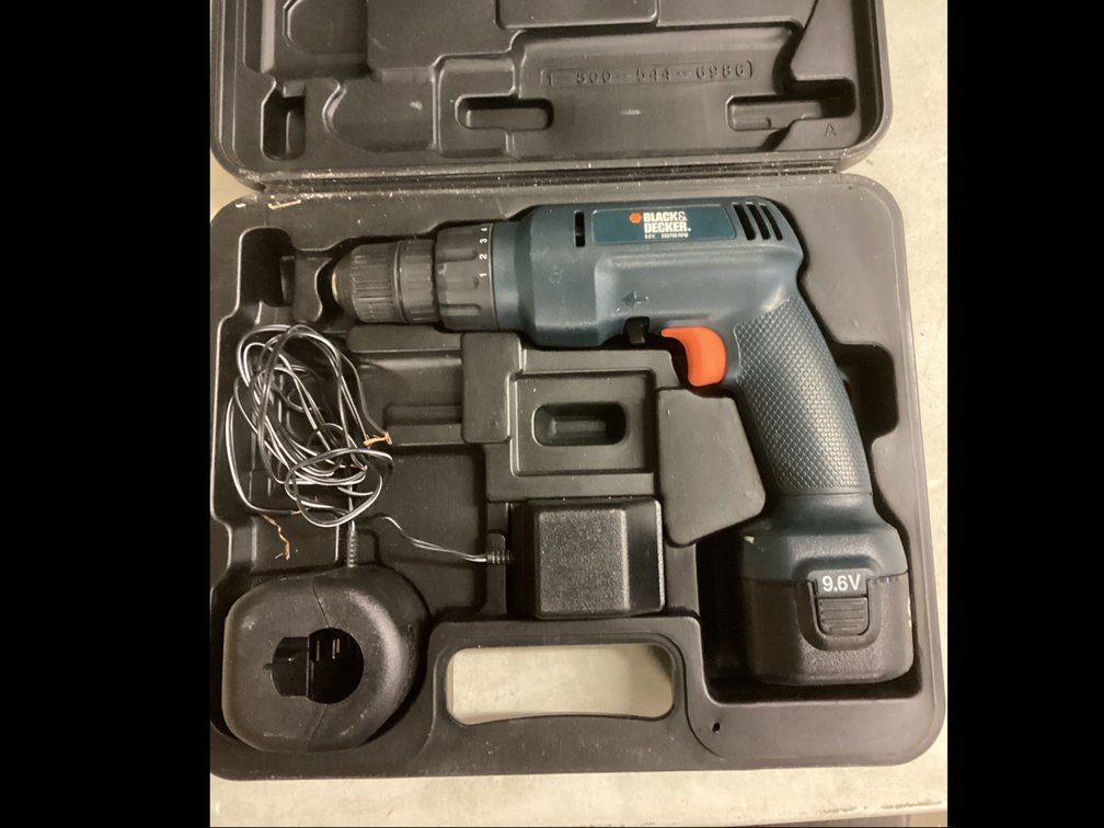 Black & Decker 9.6 V, Cordless Drill
