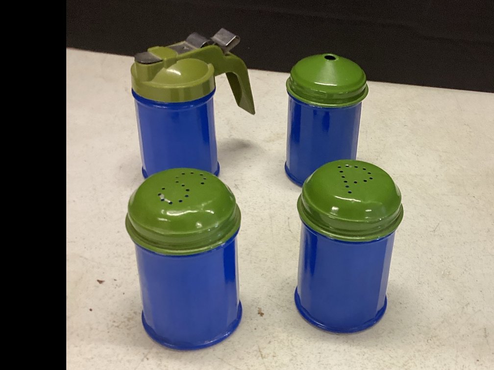 Salt & Pepper Shakers, Creamer & Sugar by Gemco