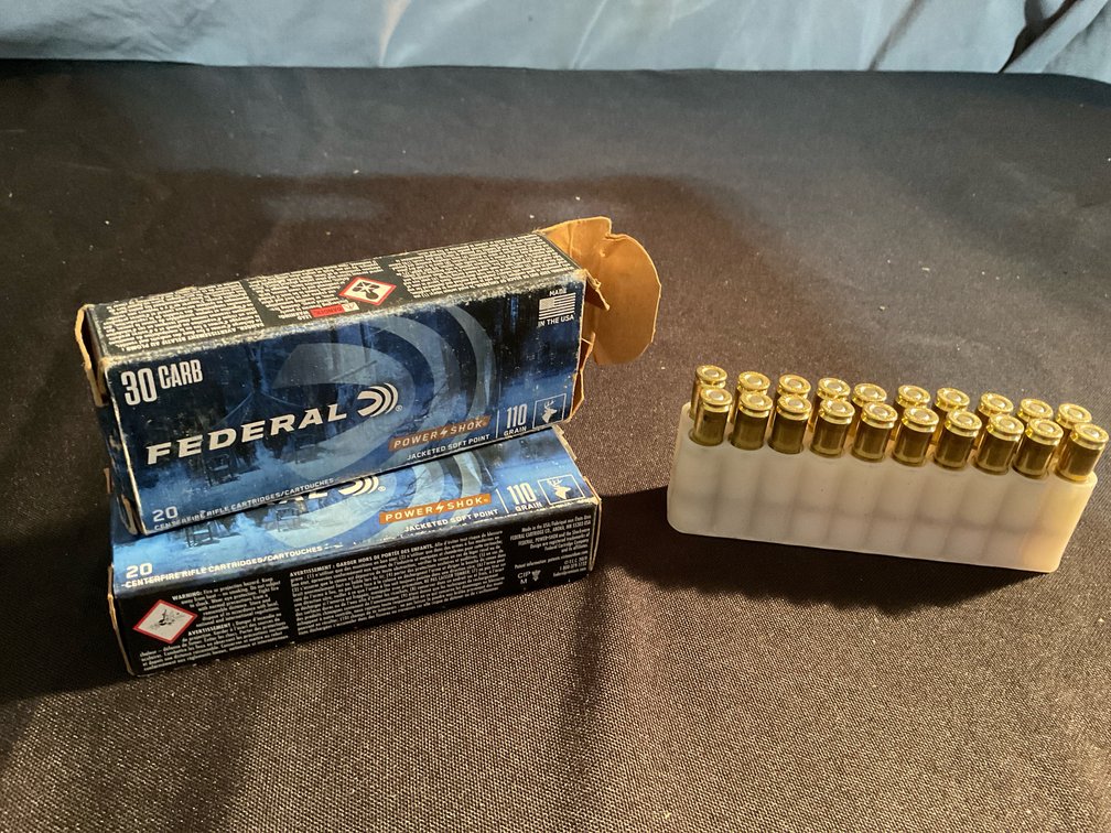 Federal Power Shok 30 Carbine 110gr JSP Ammo (40)