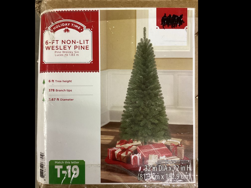 Holiday Time 6 Ft. Wesley Pine Christmas Tree