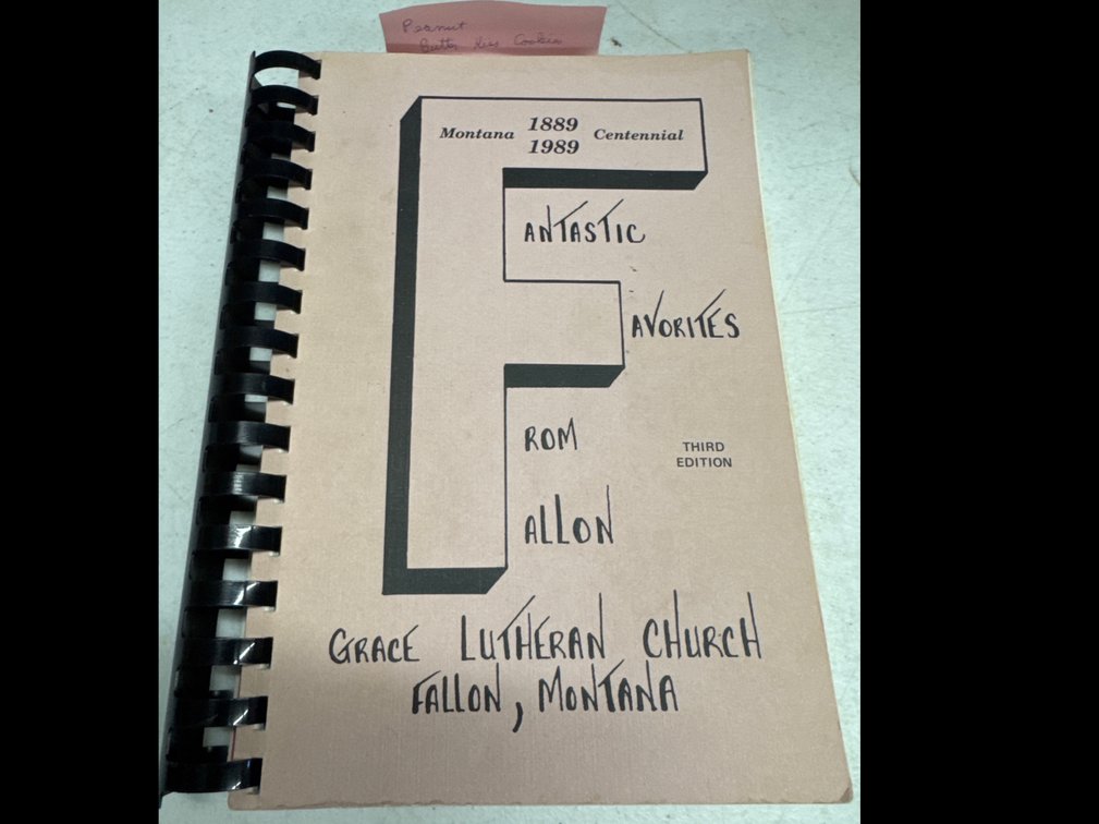Fallon Montana Lutheran Church Cookbook