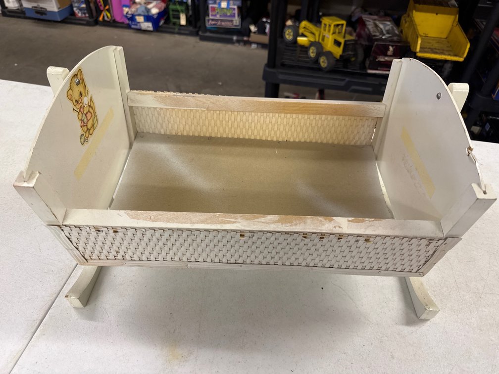 Wooden Rocking Doll Cradle