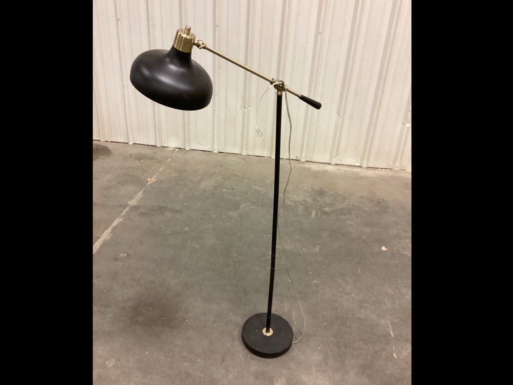 Black & Brass Floor Lamp