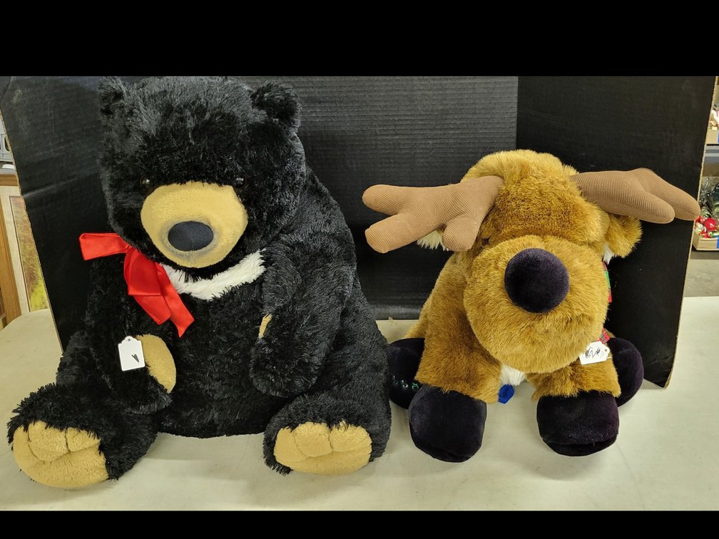 Bear & Moose Stuffed Animals
