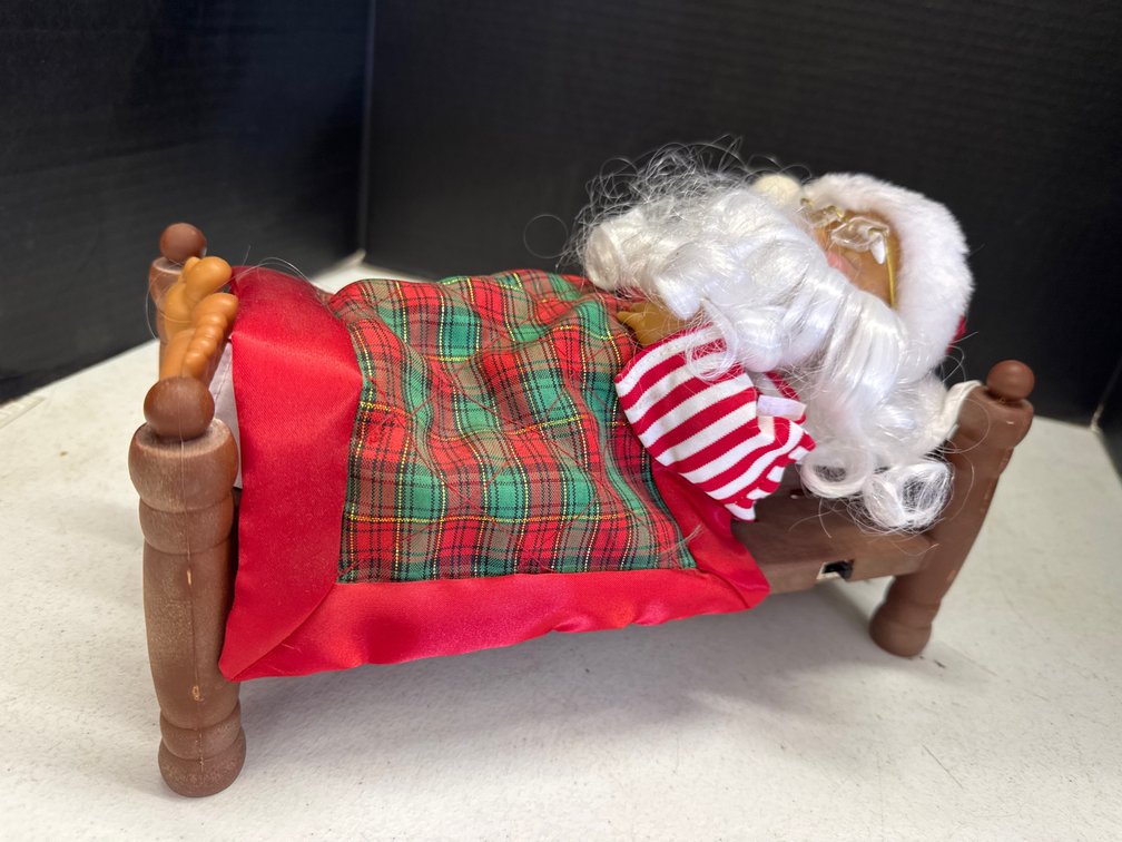 Battery Operated Sleeping Santa