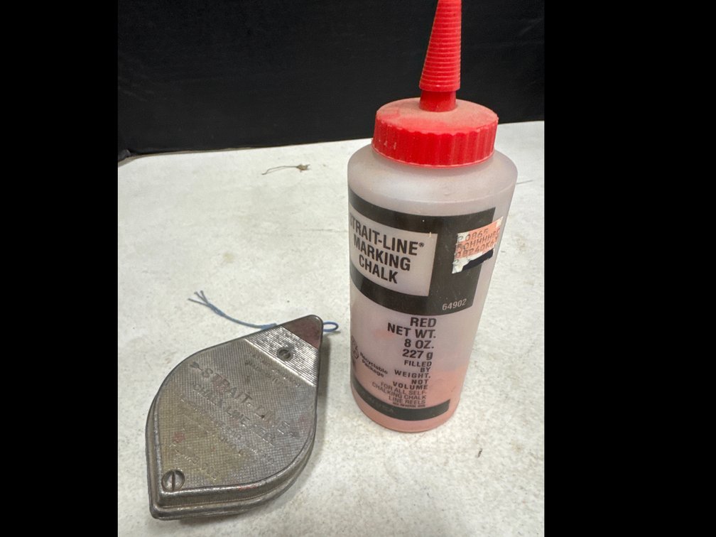 Straight Line, Marking  Chaulk, String & Post & Pipe Level
