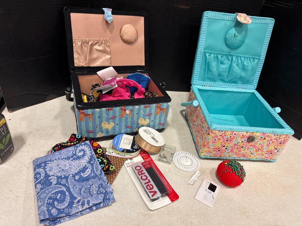 Sewing Baskets and Supplies