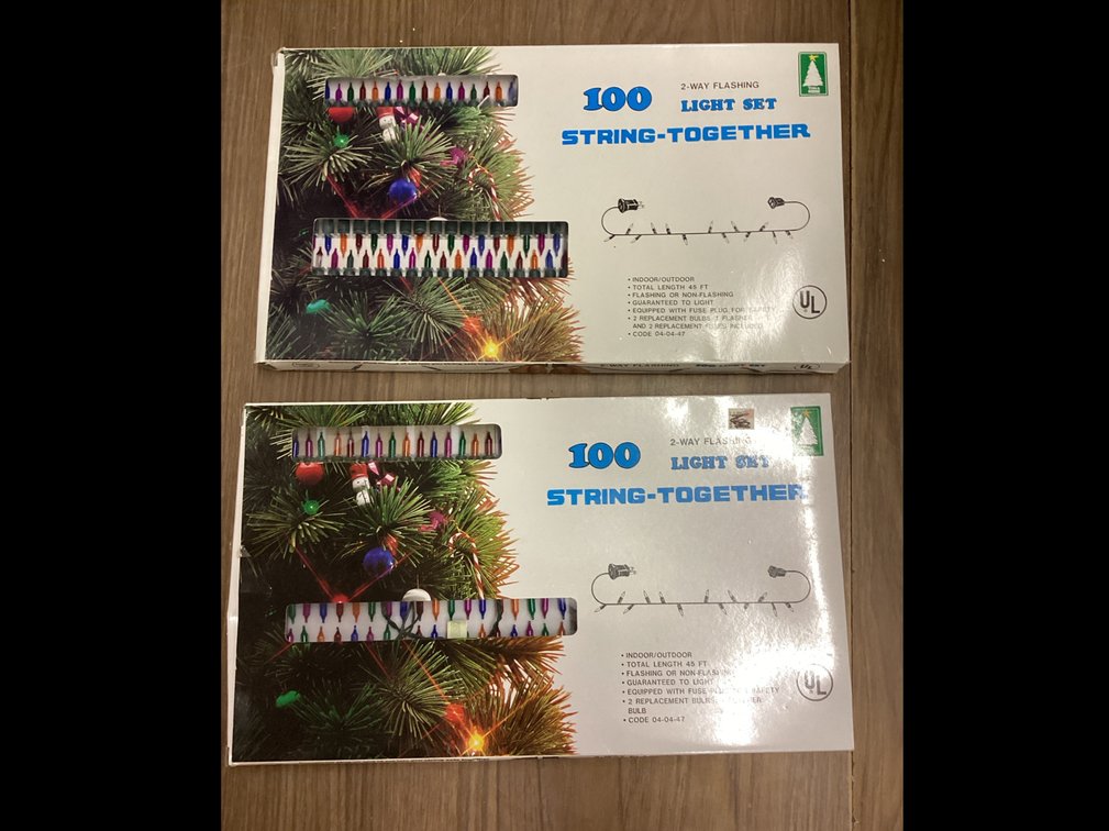 Christmas String Together 100 Lights