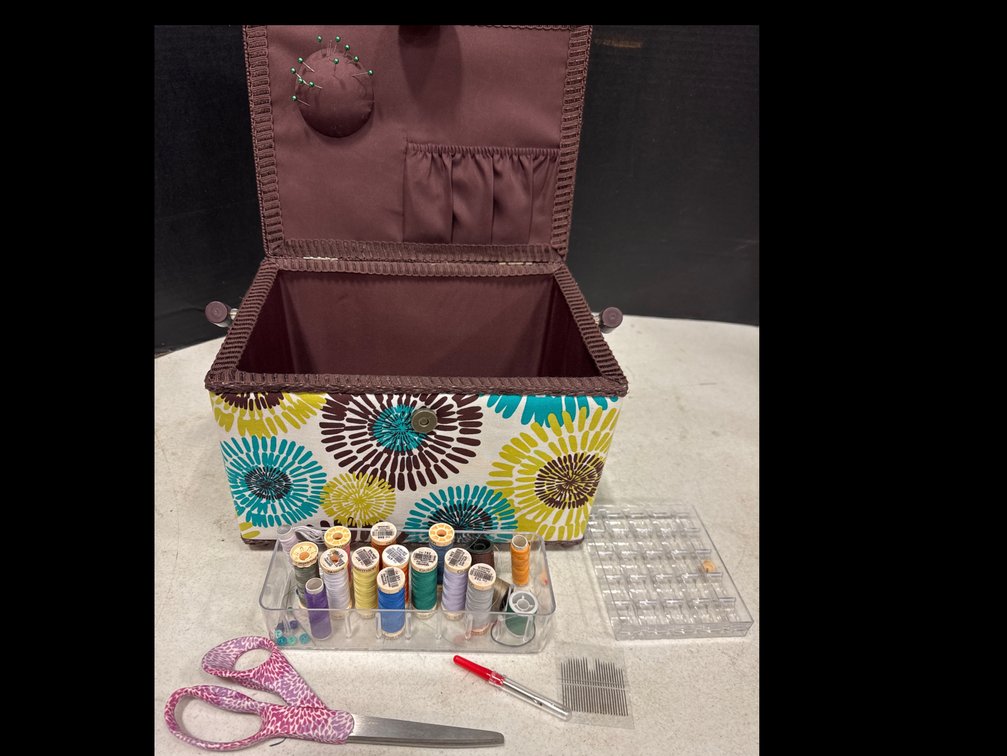 Sewing Box W/ Supplies