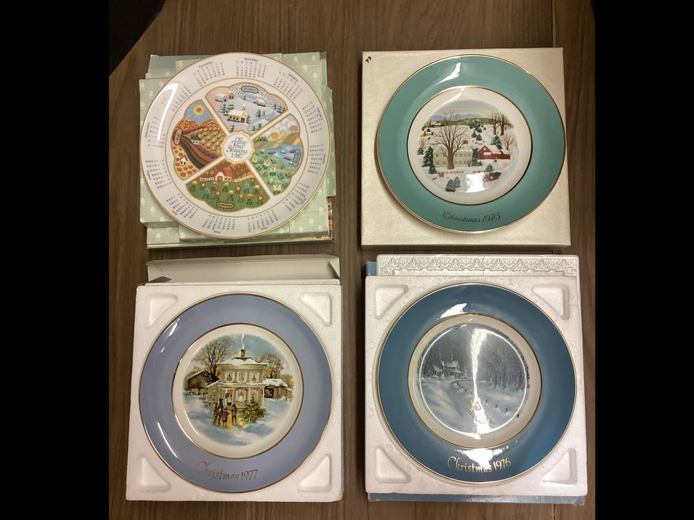 Avon Christmas Plates